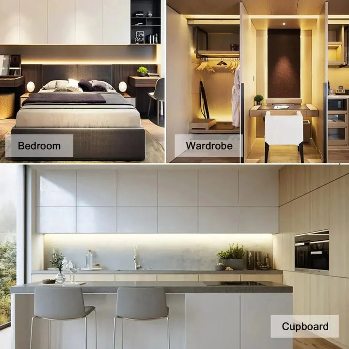 1M DC 5V LED Night Lamp USB Motion Sensor Dimming LED Strip Lights Nightlights TV Backlight Kitchen Hand Sweep Waving Tape Diode