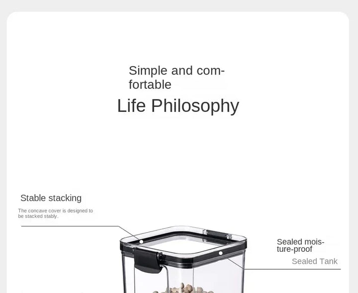 Sealed Jars Kitchen Grain Storage Organizer