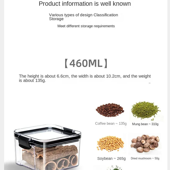 Sealed Jars Kitchen Grain Storage Organizer