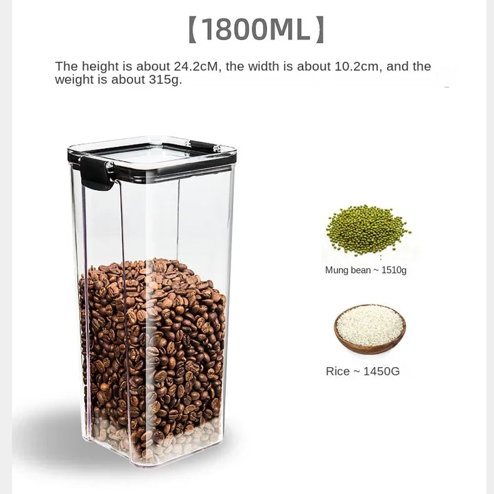 Sealed Jars Kitchen Grain Storage Organizer