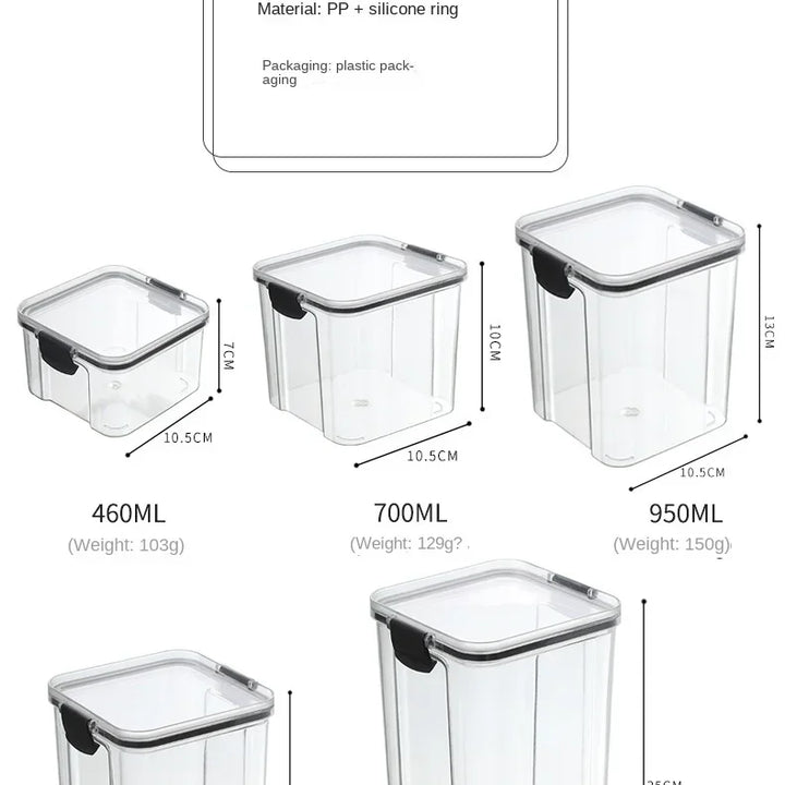 Sealed Jars Kitchen Grain Storage Organizer