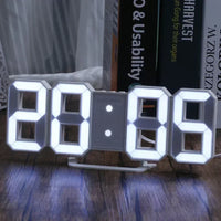 3D LED Digital Clock Wall Decoration