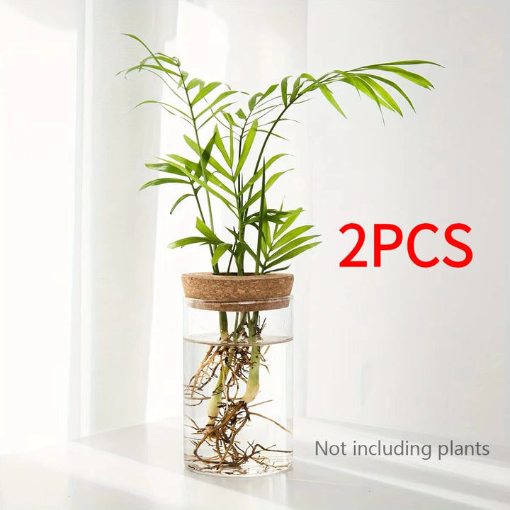 1pc, Hydroponics Plants Desktop Glass Planter Vase For Home Decoration, Plant Propagation Station Bud Vase, Desktop Hydroponics