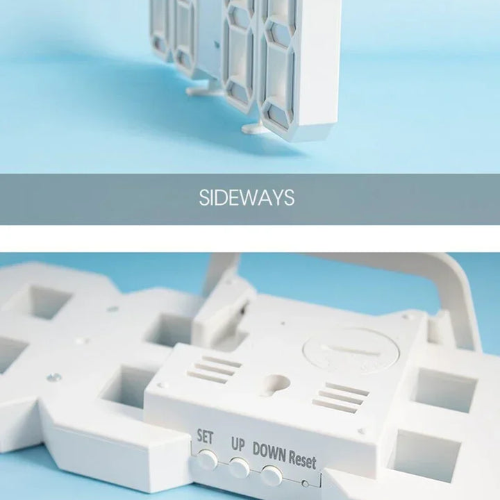 3D LED Digital Clock Wall Decoration