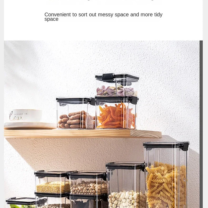 Sealed Jars Kitchen Grain Storage Organizer