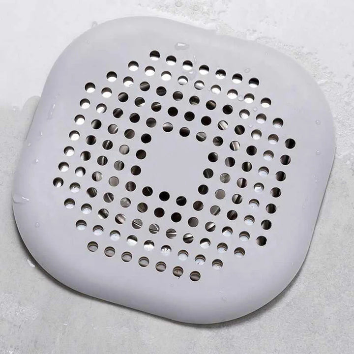 Square Silicone Floor Drain Sticker Bathroom Sewer Hair Filter Drain Cover Home Bathroom Floor Drain Mat
