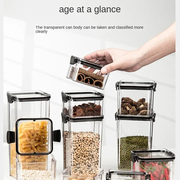 Sealed Jars Kitchen Grain Storage Organizer