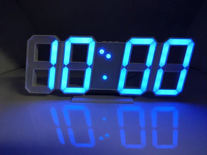 3D LED Digital Clock Wall Decoration