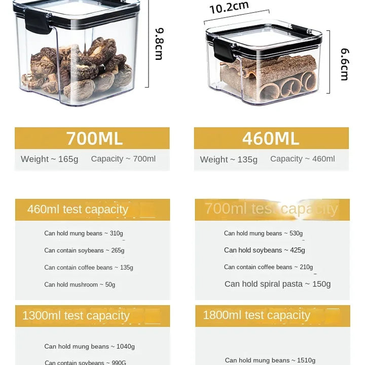 Sealed Jars Kitchen Grain Storage Organizer